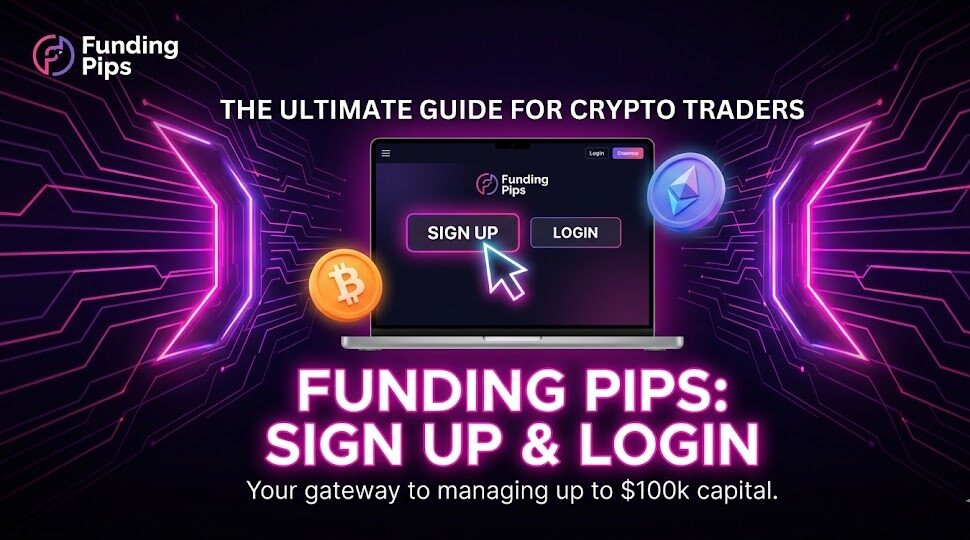 Funding Pips Sign Up & Login Interface